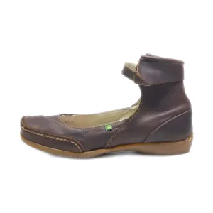 El Naturalista Ballerinas Leather Brown Colour For Women