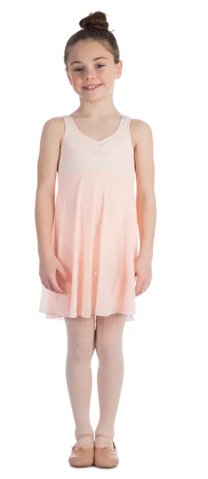 Elowel Kids Girls Empire Leotard Dress  (Size 2-14 Years) Nude Pink