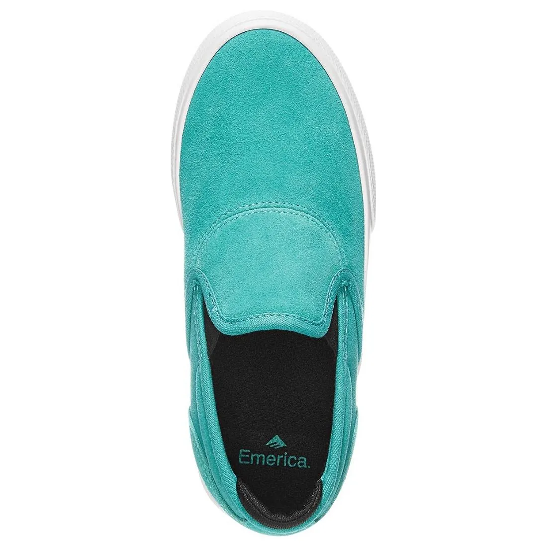 Emerica Wino G6 Slip-On Youth Kids Skate Shoes - Aqua