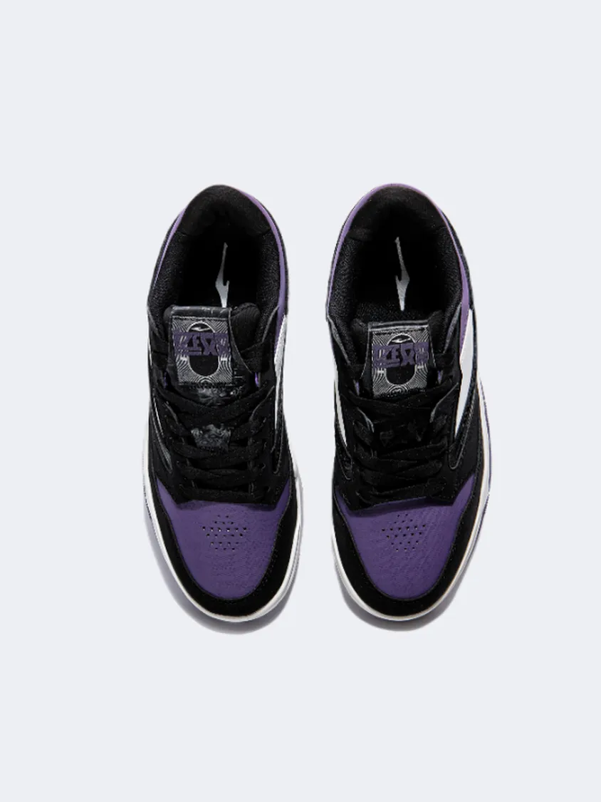 Erke Skateboard Women Lifestyle Shoes Black/Purple