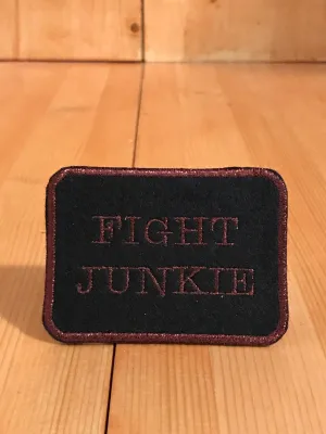 Fight Junkie Bronze Square Magnetic Patch