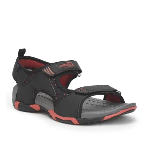 Force 10 By Liberty BLAIR-3 Black Sporty Sandal For Men