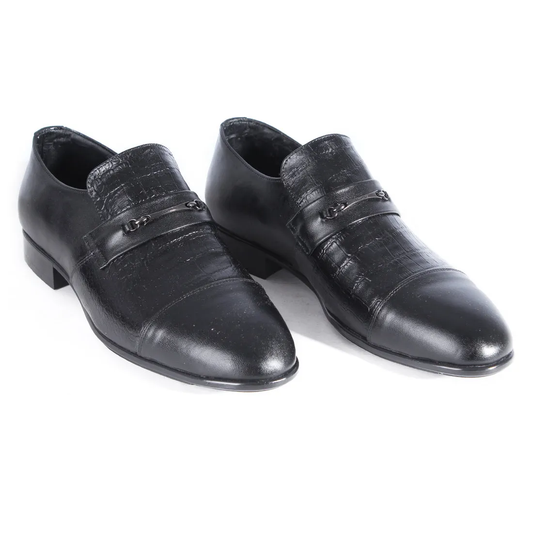 Formal shoes / 100% genuine leather – handmade black -6861