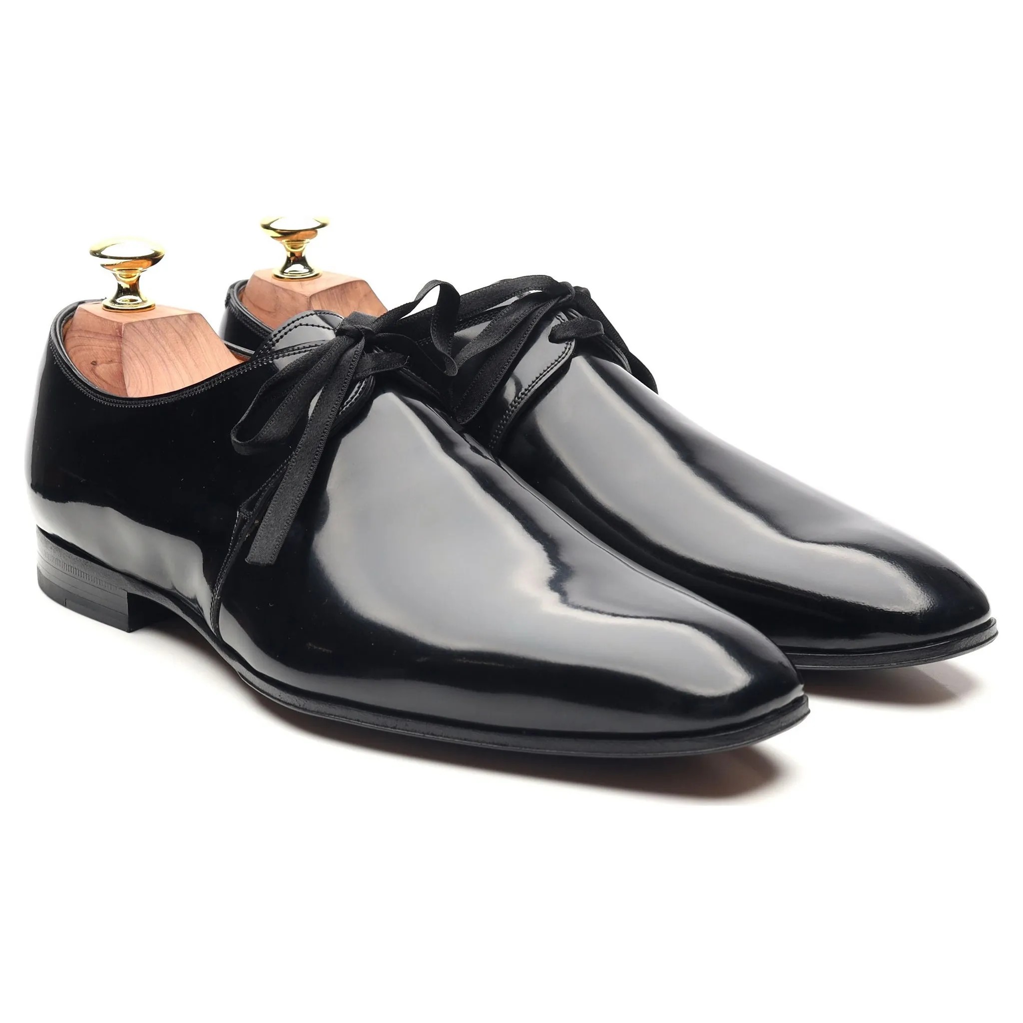 'Forsythe' Black Patent Leather Evening Derby 7.5 E