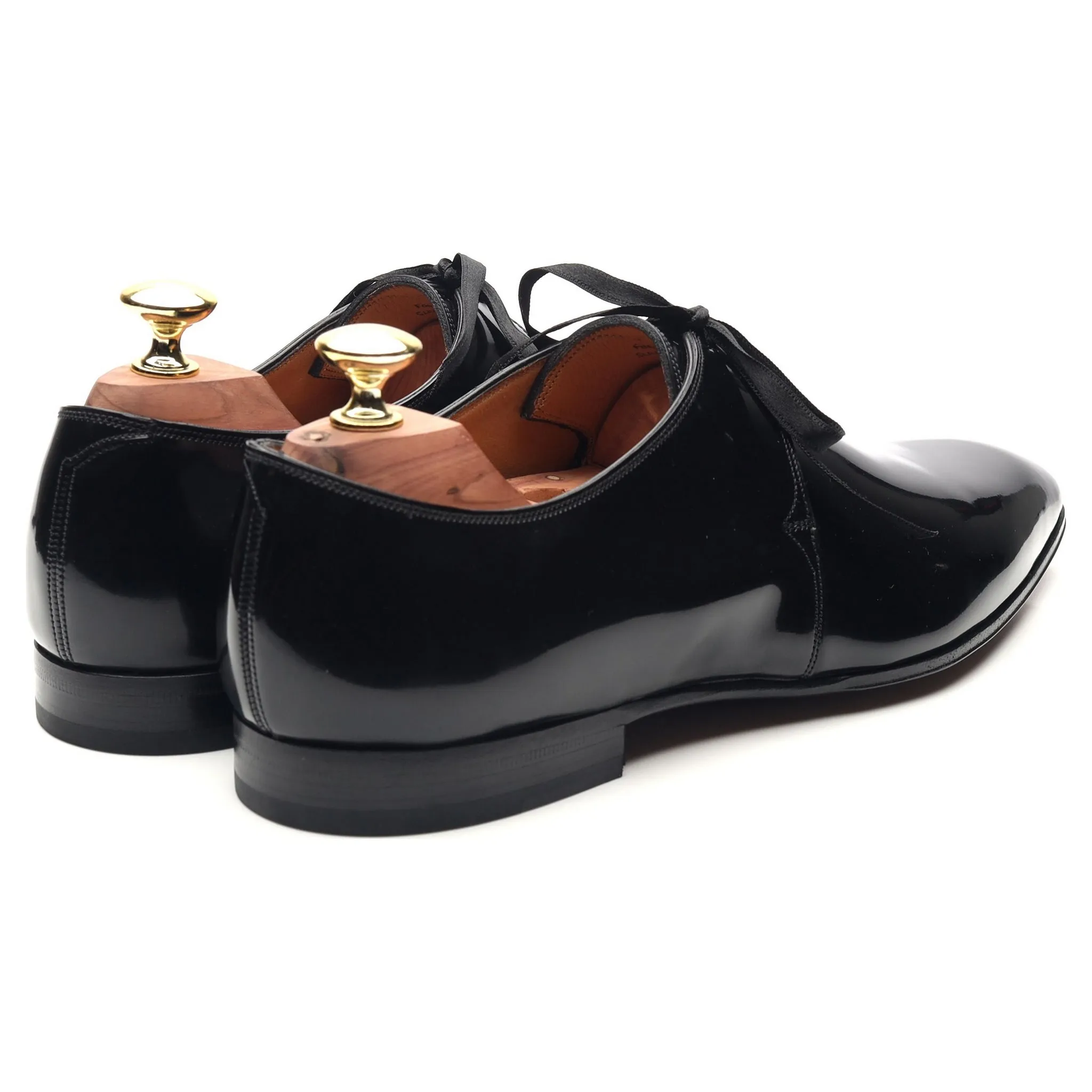 'Forsythe' Black Patent Leather Evening Derby 7.5 E