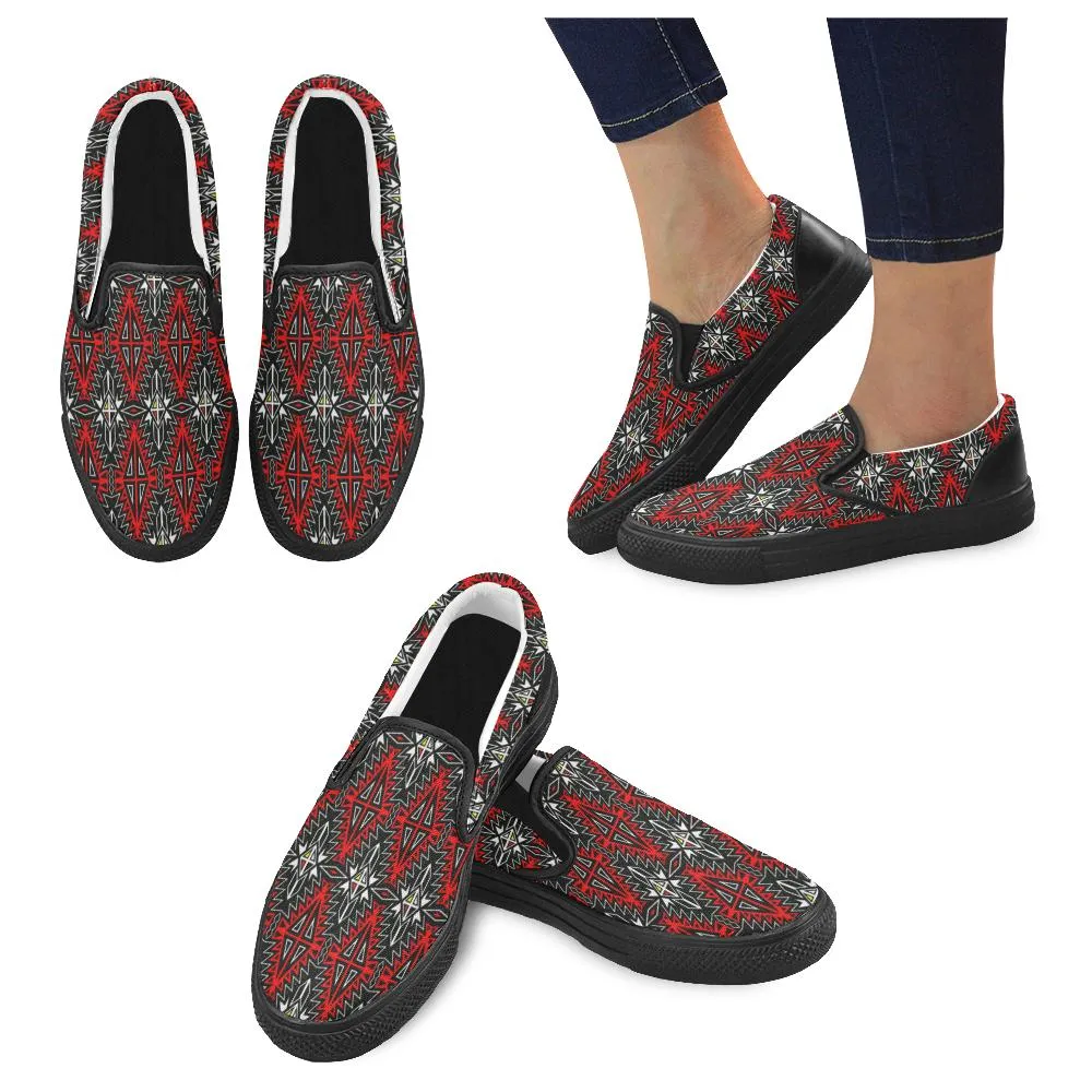 Four Directions Women's Unusual Slip-on Canvas Shoes