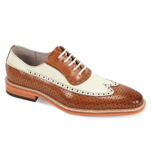 Giovani Two Tone Wing Tip Shoes