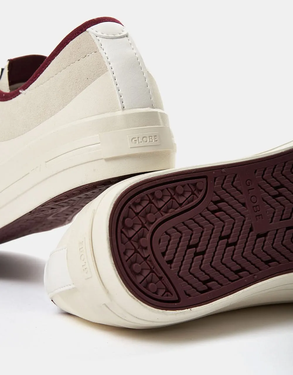 Globe Gillette Skate Shoes - Cream/Pomegranate