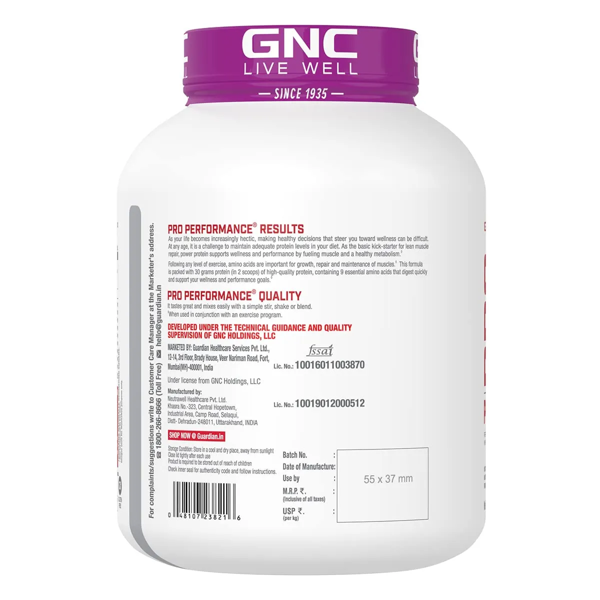 GNC Pro Performance Power Protein| Double Rich Chocolate | 4 lbs & 100% Micellar Casein | | 25g Protein | 15g EAA | 7g BCAA | Chocolate Supreme | 2 lbs COMBO