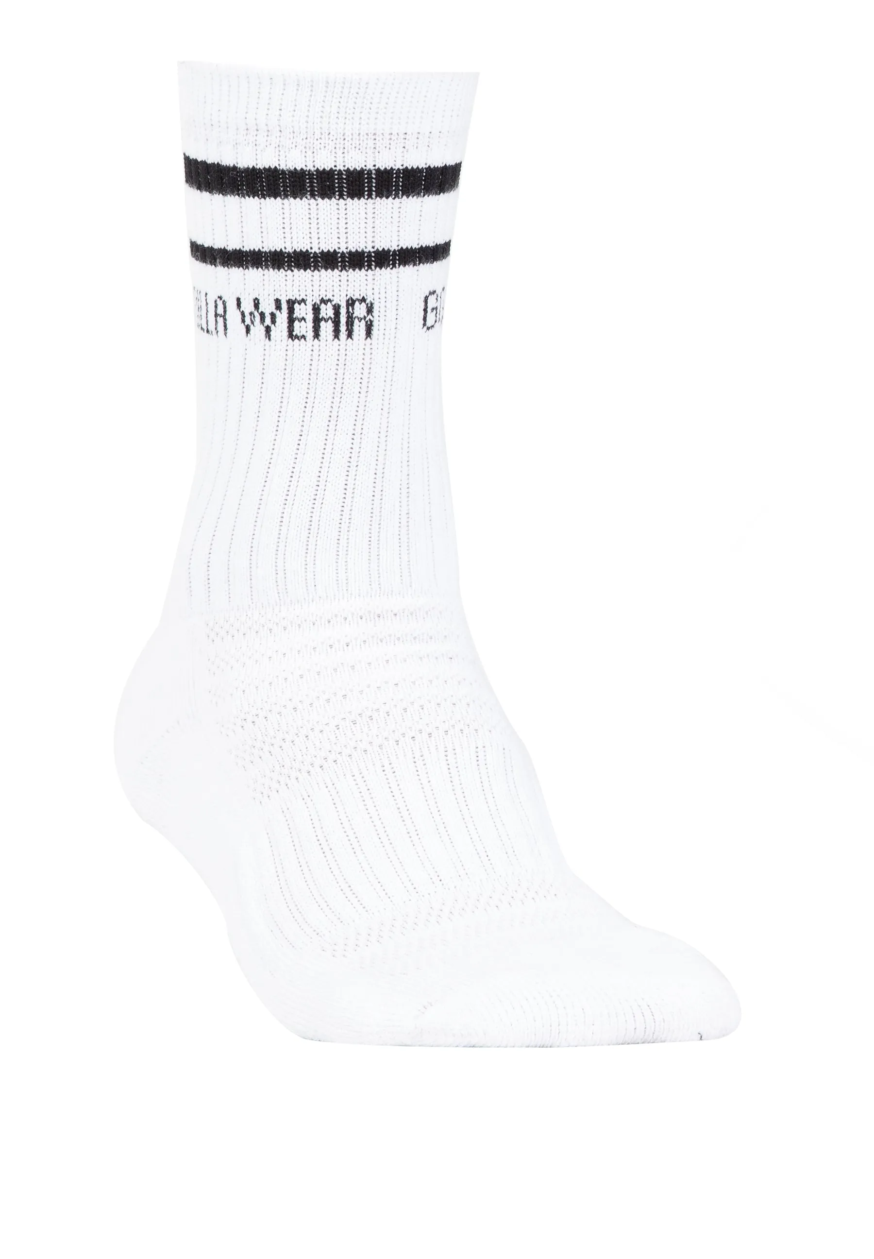 Gorilla Wear Crew Socks - White