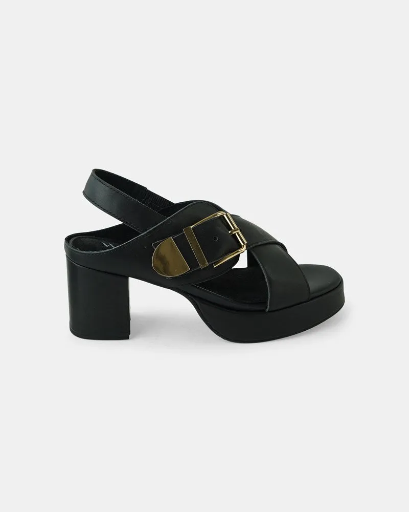 Hart Leather Heel - Black