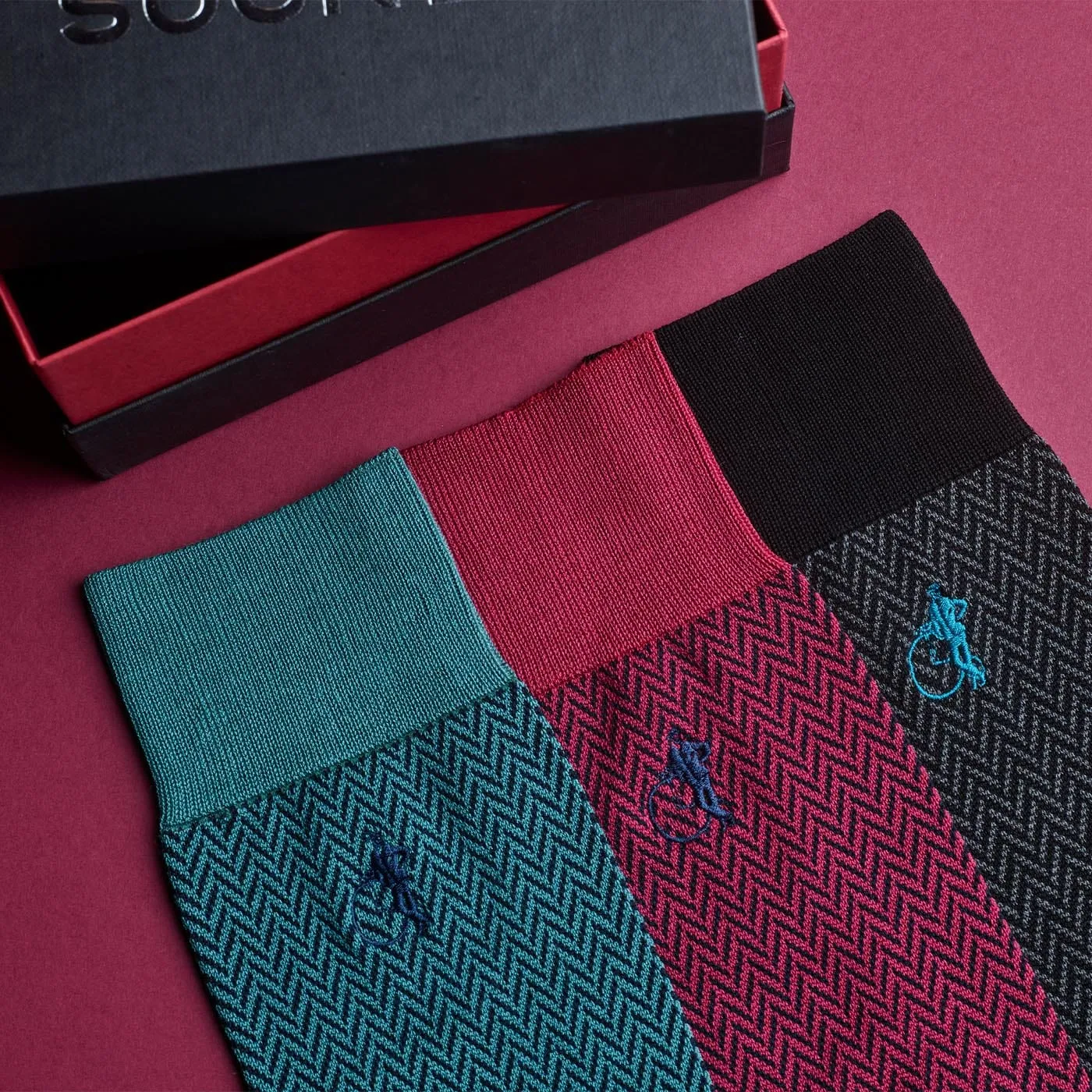 Herringbone Socks - 3 Pair Gift Box