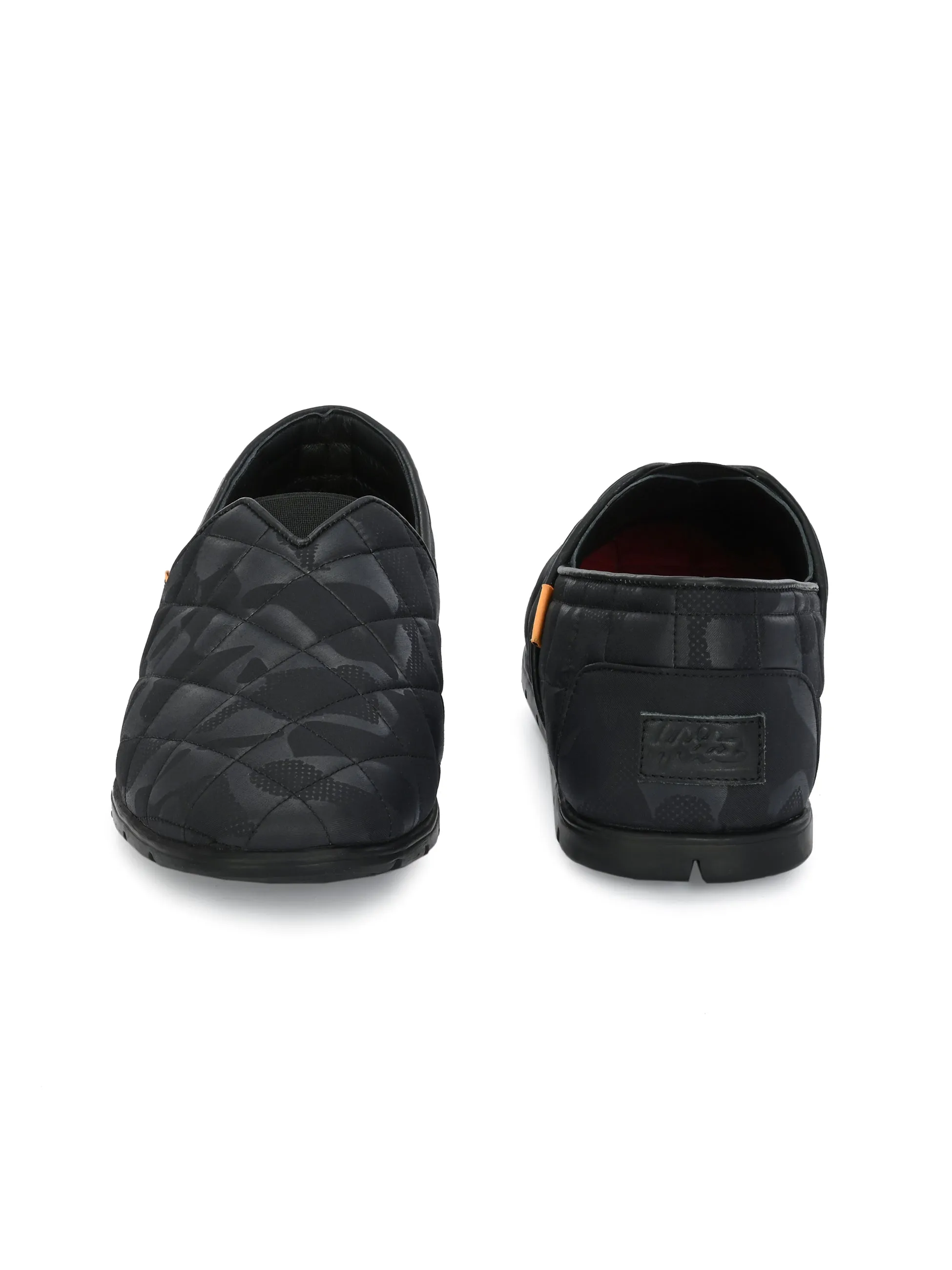 HITZ154-Men' Black Casual Walking Shoes