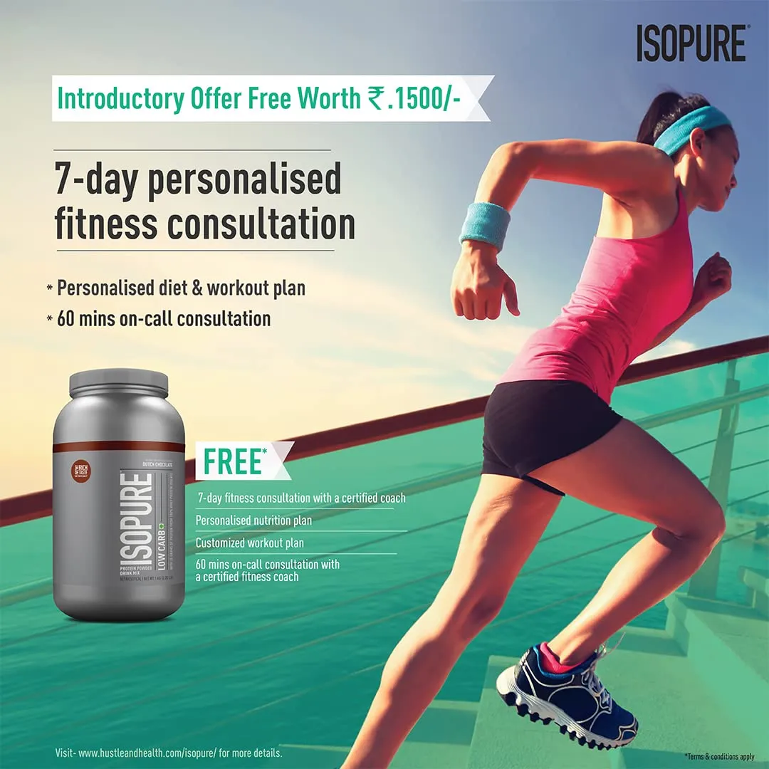 Isopure Whey Protein Isolate Powder with less than 1.5gm of Carbs and Vitamins for Immune Support - 1 kg Cookies & Cream, Vegetarian protein for Men & Women. Offer Pack