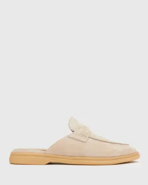 JESSIE Suede Loafer Mules