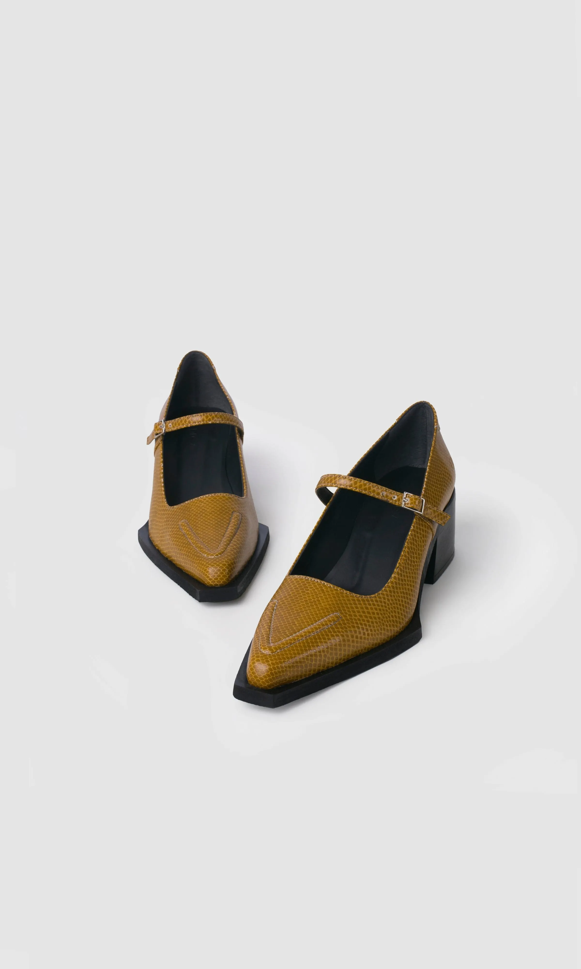 Julia Apple Leather Vegan Pumps | Hazel