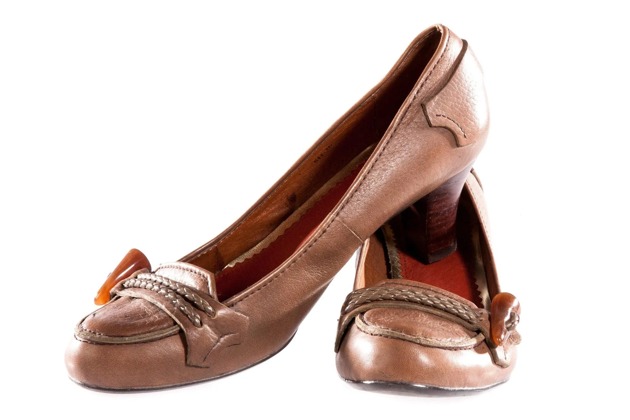 Kate Kuba Brown Leather Shoes EU Size 39 (UK 6)