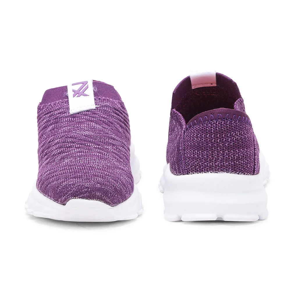 Leap7x by Liberty Kids JEEVA-25 Purple Casual Non Lacing Shoes