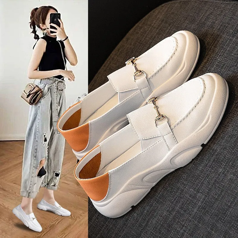 Leather Casual Shoes All-match Summer