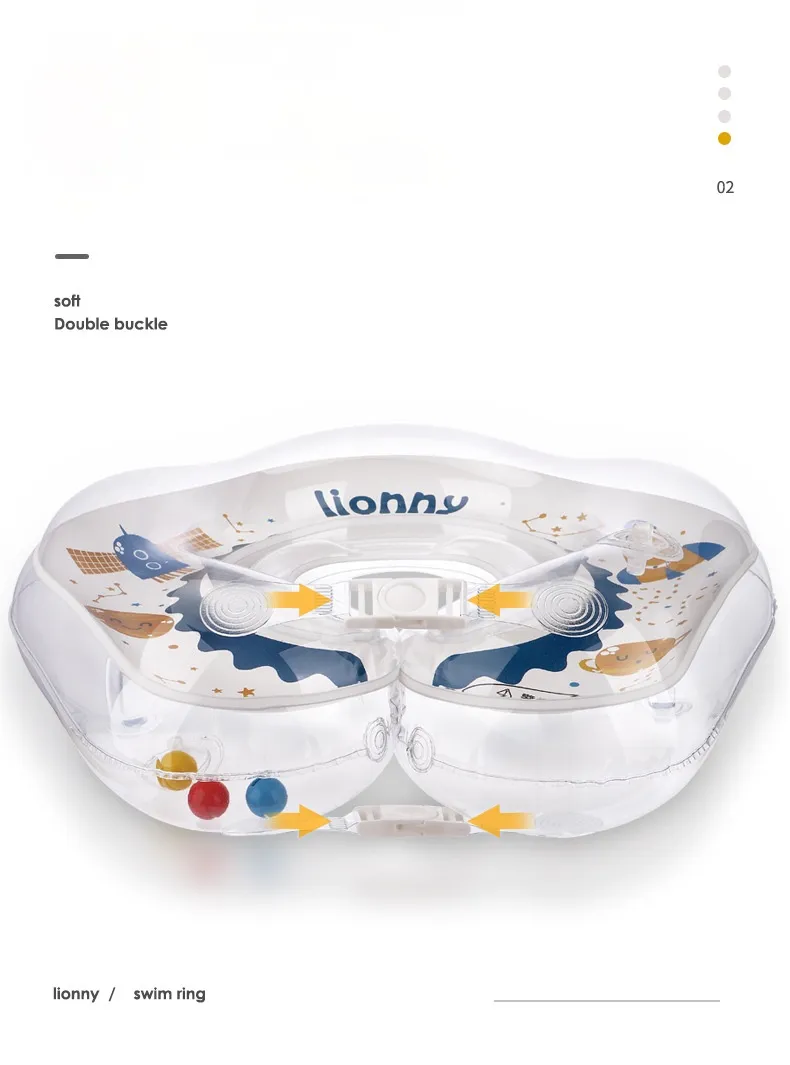 Lionny Collar Infant Swimming Ring Music Bell