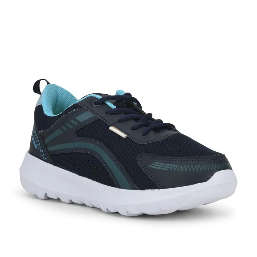 Lucy & Luke Lacing Navy Blue Sports Shoes For Kids ZEAL-L By Liberty