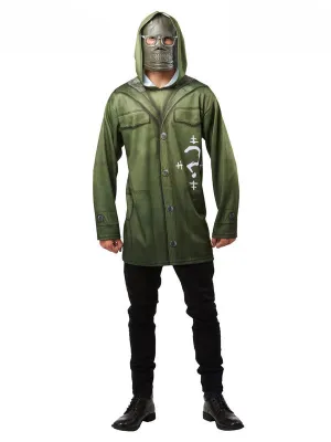 Men Costume - The Riddler Costume Top