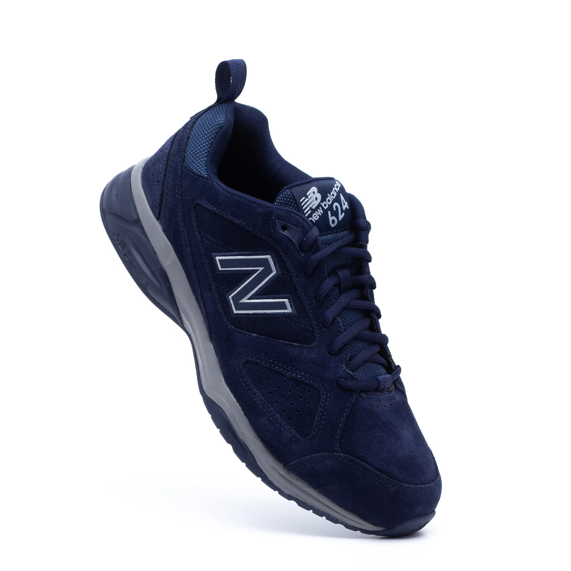 Mens New Balance Wide Fit MX624NV4 Navy Trainers - By Wide Fit Shoes ABZORB