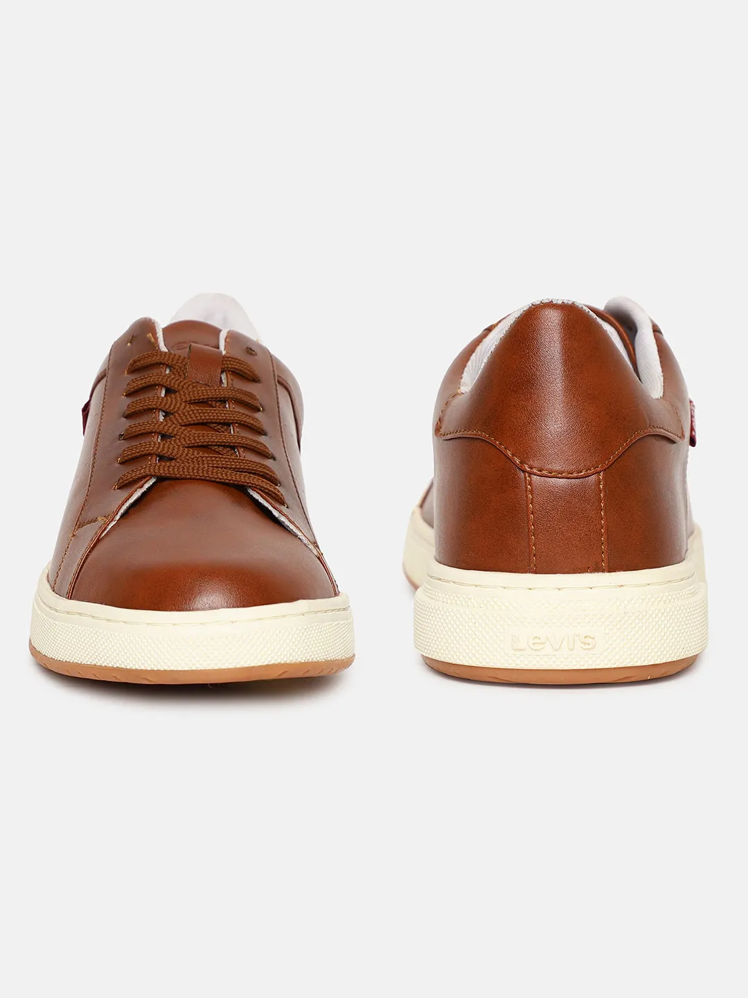 Men's Tan Solid Shoes