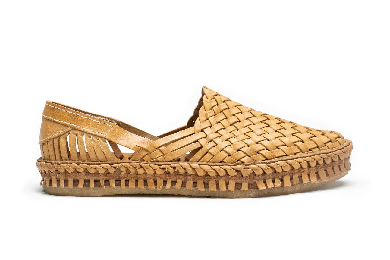 Men's Woven Shoe in Honey   No Stripes by Mohinders