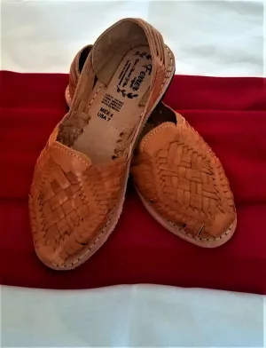 Mexican Handwoven Women's Flats Shoes-Huaraches