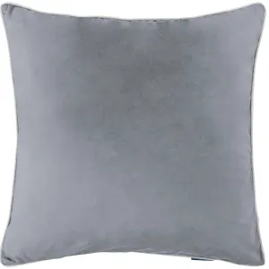 Mirage Haven Rina Premium Velvet Steel Grey 60x60cm Cushion Cover