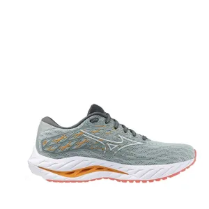 Mizuno Women's Inspire 20 Running Shoes in Gray Mist/White/Dubarry SS24