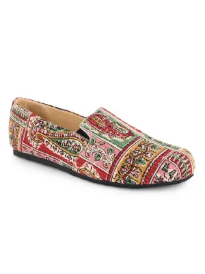 Multicolour Block Moccasins