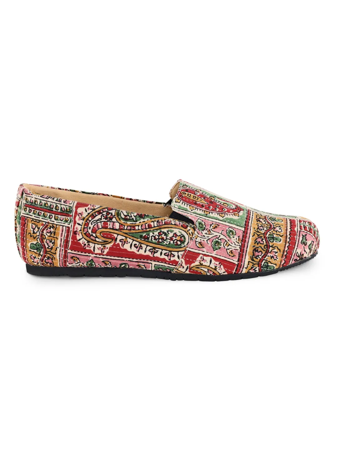 Multicolour Block Moccasins