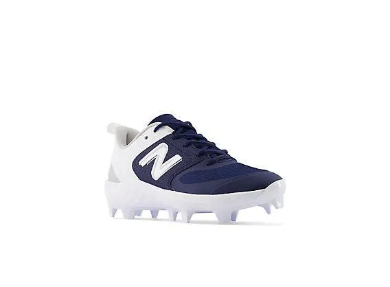 New Balance Women's Fresh Foam Velo V3 Molded Softball Cleats - Navy with White - SPVELON3