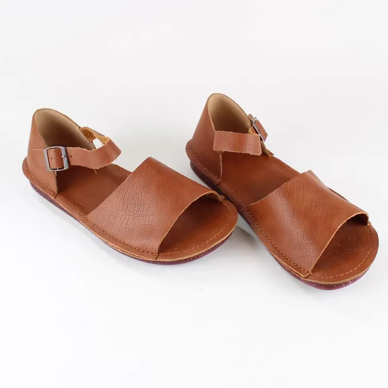 New Mexican-Handmade Leather Sandals For Women Brown/Coffee