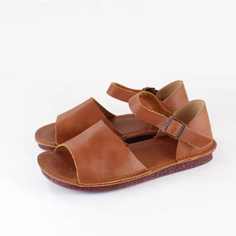 New Mexican-Handmade Leather Sandals For Women Brown/Coffee