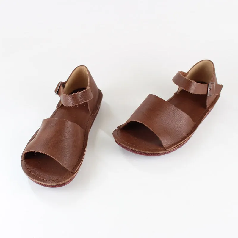 New Mexican-Handmade Leather Sandals For Women Brown/Coffee