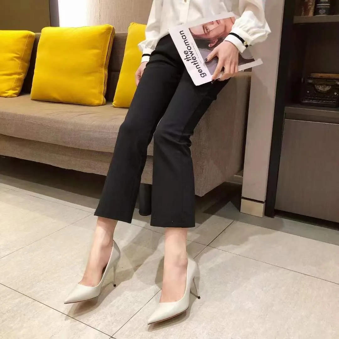 New pump pointed toe patent women's high heels