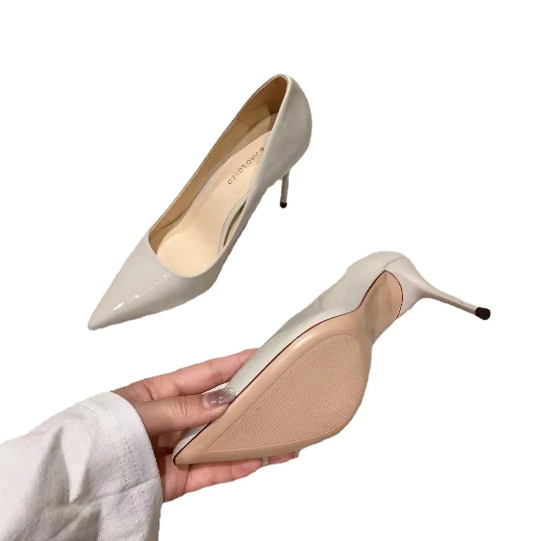 New pump pointed toe patent women's high heels