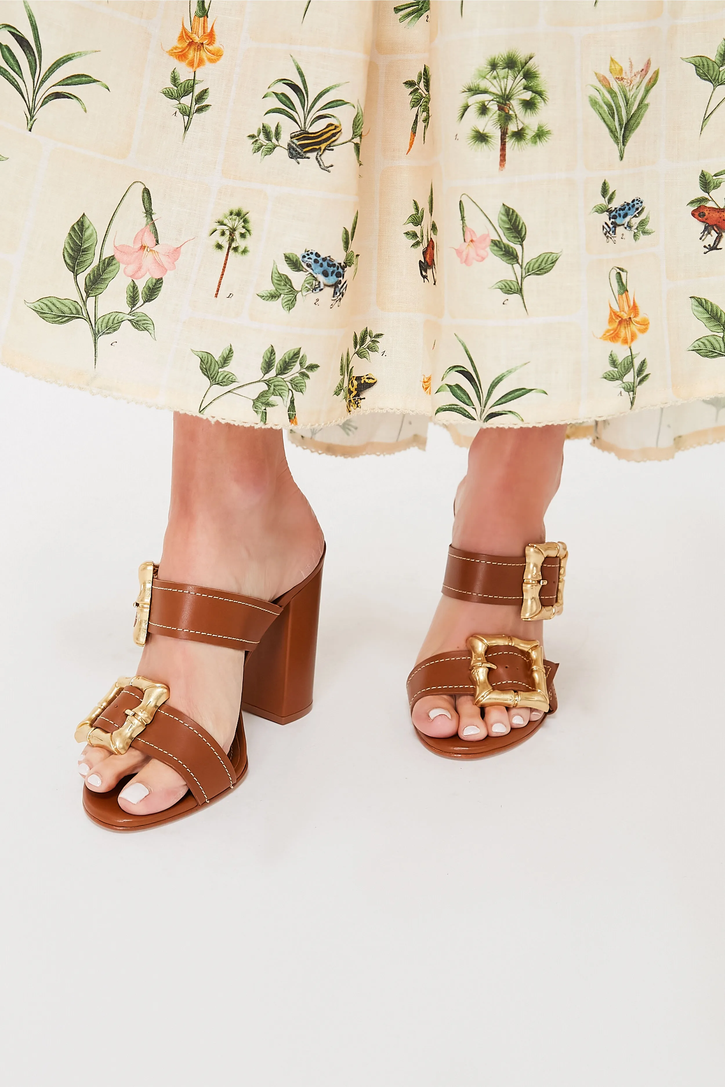 New Wood Atanado Soft Heeled Enola Sandal