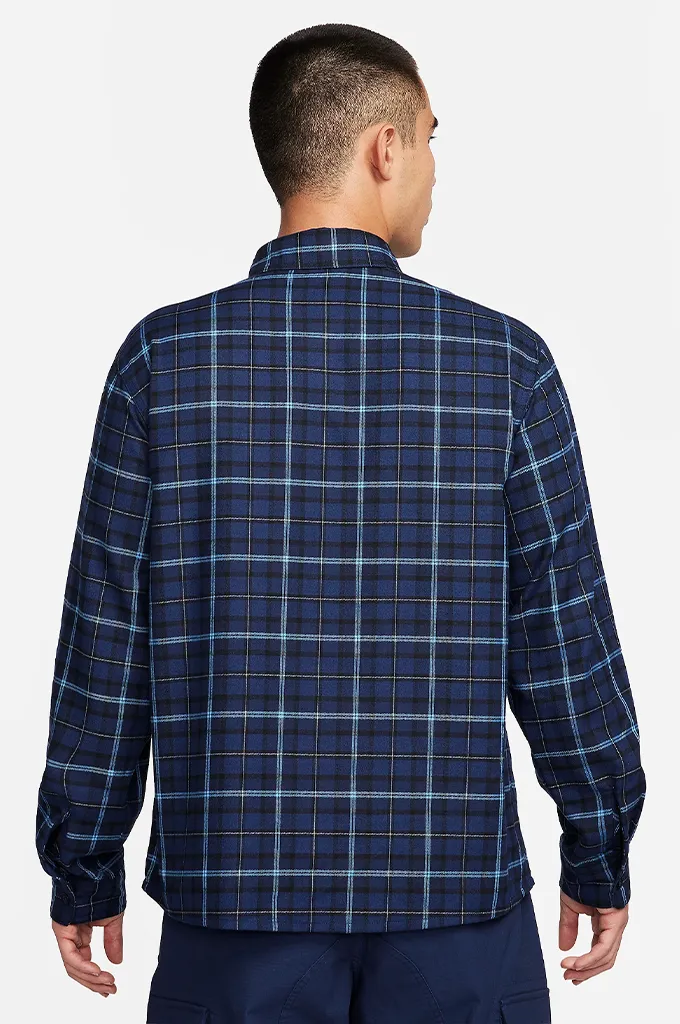 Nike SB Long Sleeve Flannel Skate Button Up Shirt