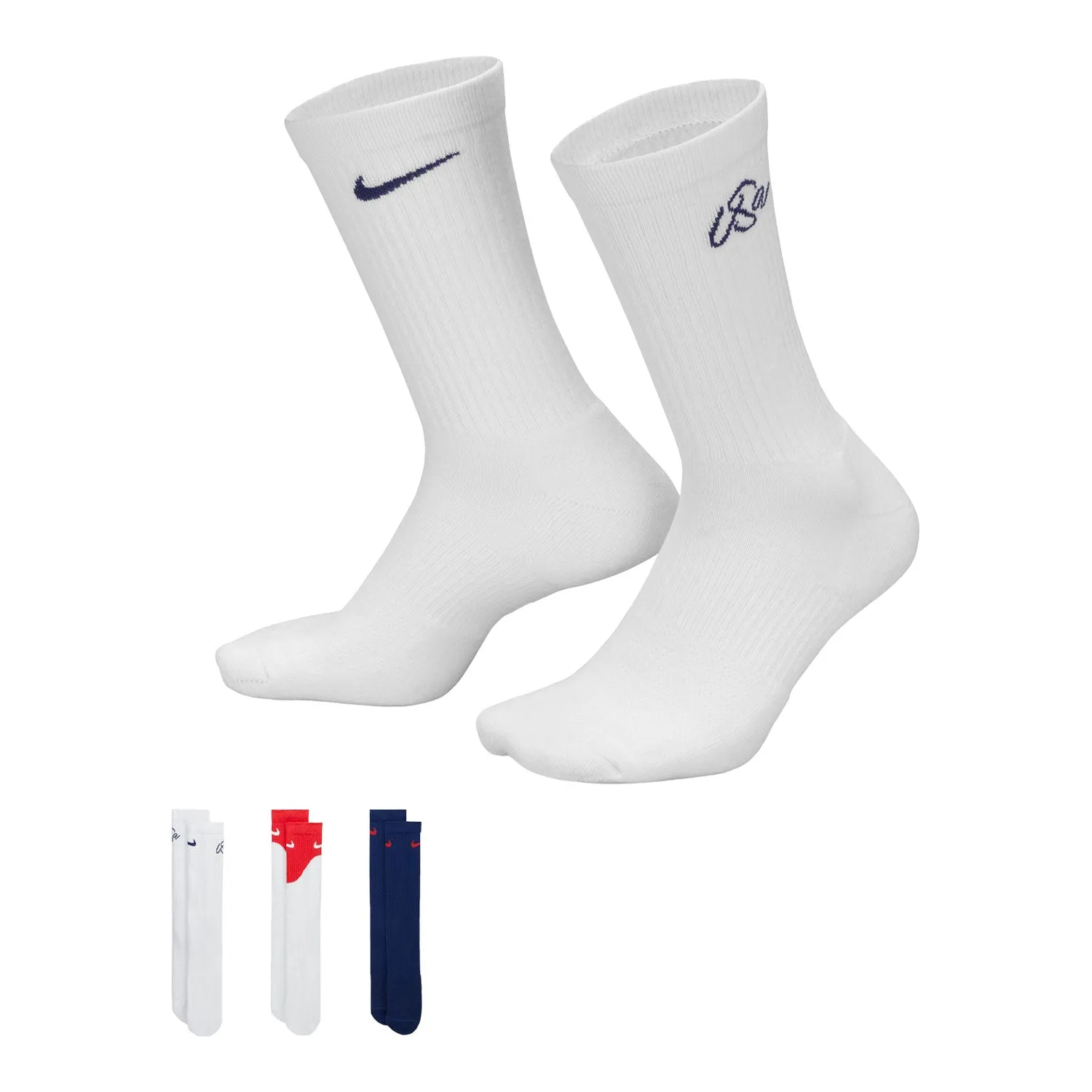 Nike USA Everyday Script 3 Pack Socks