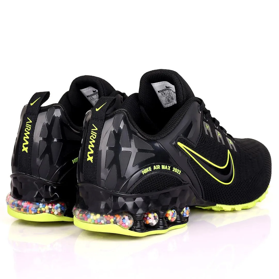 NK 2022 Joyride Black With Lemon Design Sneakers