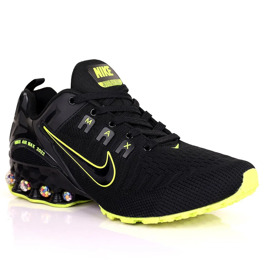 NK 2022 Joyride Black With Lemon Design Sneakers