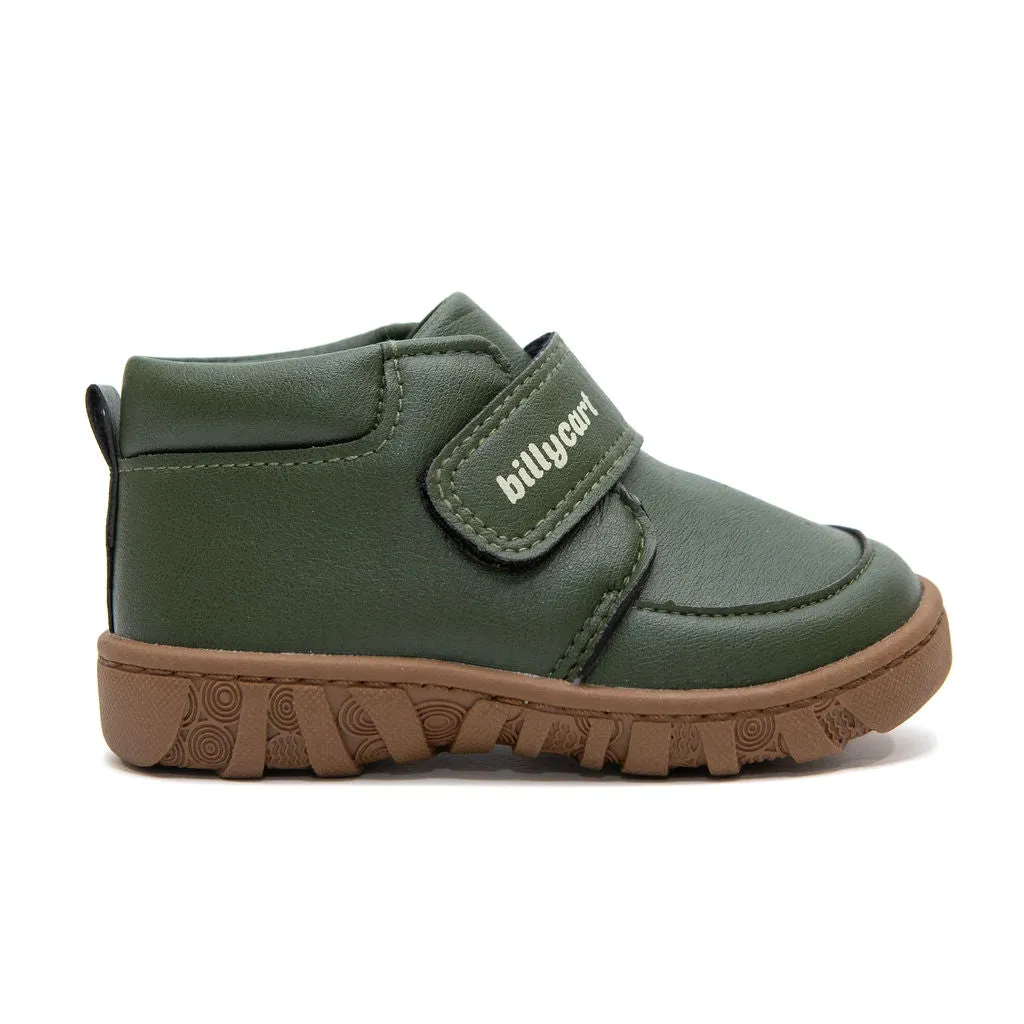 OLLIE green baby and toddler boots