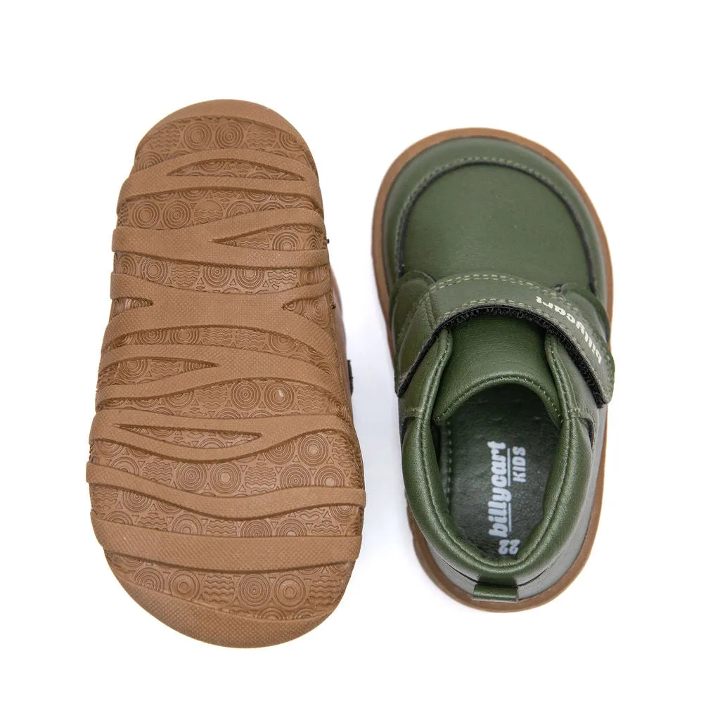 OLLIE green baby and toddler boots