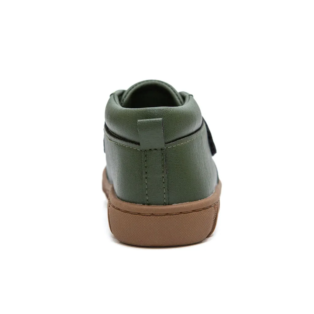 OLLIE green baby and toddler boots