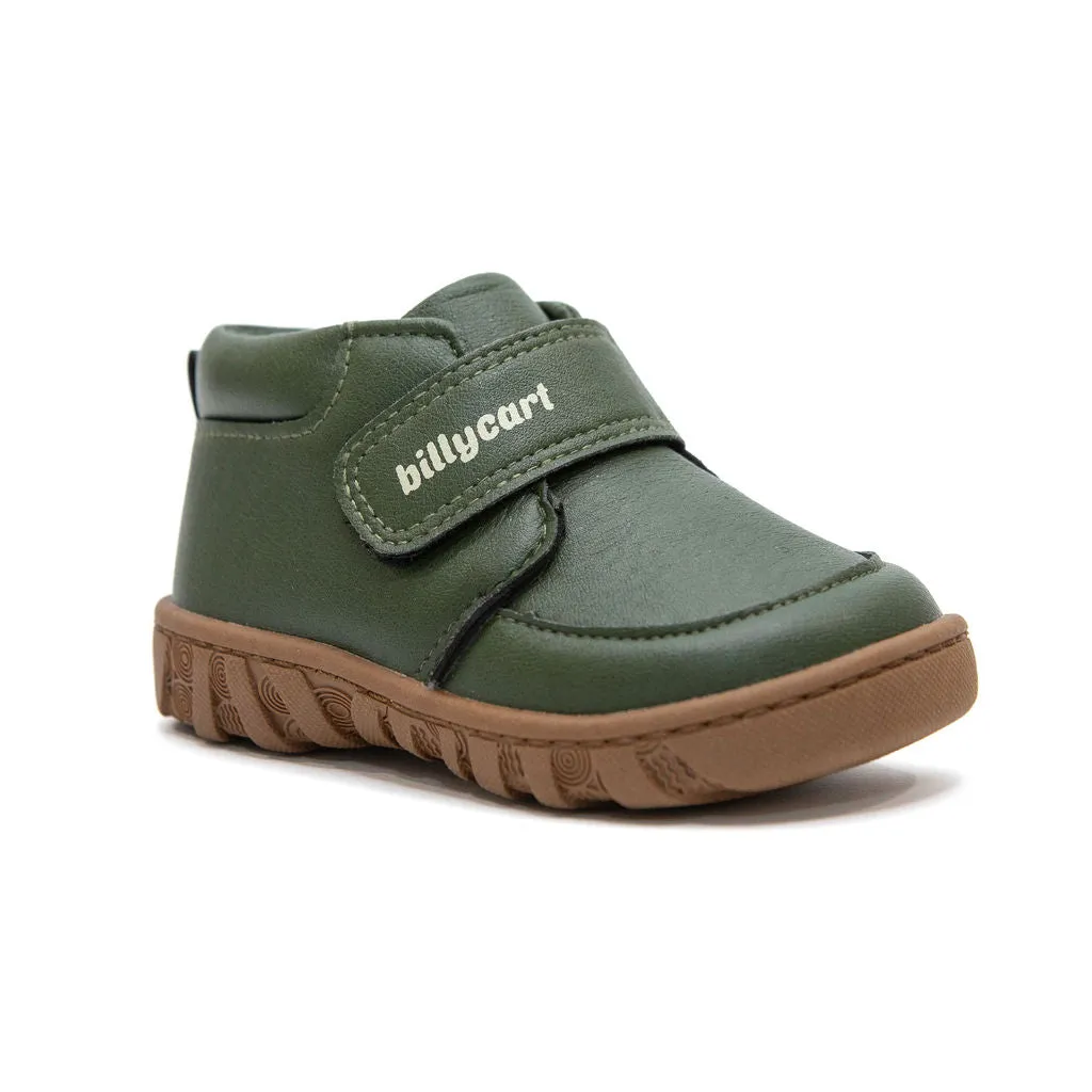 OLLIE green baby and toddler boots