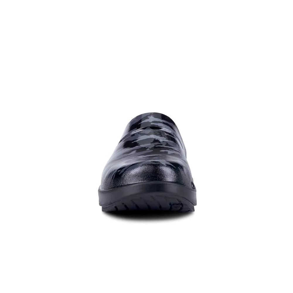 'OOFOS' Women's OOcloog Luxe Pixel Clog - Black / Camo